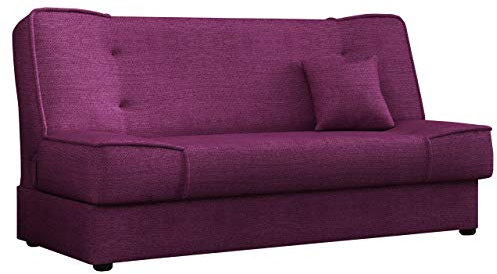 Mirjan24 Schlafsofa Gemini mit Bettkasten, 3 Sitzer Sofa, Couch mit Schlaffunktion, Bettsofa Schlafsofa Polstersofa Farbauswahl Couchgarnitur (Enjoy 16)