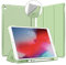 VAGHVEO iPad Air 3 2019 & iPad Pro 10.5 Inch 2017 Case, PU Leather Tri-fold Smart Cases [Auto Wake/Sleep], Flexible Stand Protective Soft TPU Back Cover Shell with Pencil Holder, Light Green