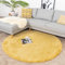 FRAAI | Home & Living Hochflor Teppich Rund - Comfy Supreme Gelb Ø 100cm - Shaggy, Einfarbig - Modern, Skandinavisch - Wohnzimmer, Esszimmer, Schlafzimmer - Fellteppich - Rug