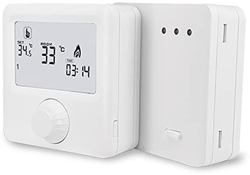 C-LOGIC Termostato Riscaldamento Digitale Radiofrequenza Controllo della Temperatura a Distanza Facilità di Installazione e Programmazione Flessibile