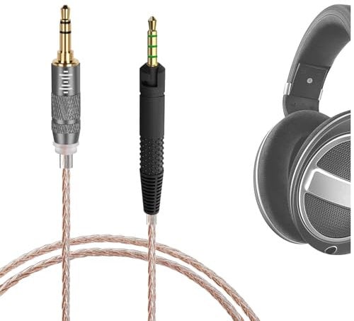 GEEKRIA Apollo - Cavo audio misto rame argento compatibile con Sennheiser HD-599 HD-598 HD-579 HD-400PRO, cavo di ricambio per cuffie ad alta risoluzione da 2,5 mm per audiofili, cuffie HiFi (1,2 m)