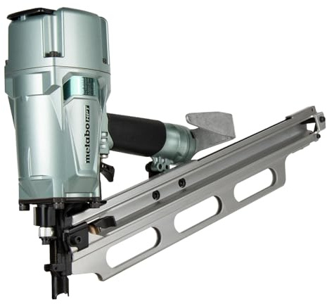 Metabo HPT Framing Nailer | High Grade Aluminum Magazine | Tool-Less Depth Adjustment | Pneumatic | Framing Nails 2-Inch to 3-1/4-Inch | Rafter Hook | NR83A5(Y) | Rafter Hook Included, Tool-less Nail Drive Control, High-Grade Aluminum Magazine, Nails 2 to 3-1/4 Inch