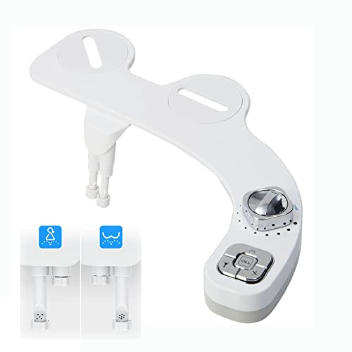 RADAAB Ttacco per Bidet Attacco , per WC Meccanico per Bidet Non Elettrico(Pulizia Anteriore e Posteriore) Facile Installazione a casa(Controllo Manuale a Sinistra)