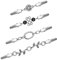 4 Stück Vintage Cardigan Clips für Frauen Pullover Clips Brosche Antik Schal Clips Strickjacke Clips Kette Kragen Clips Verschluss für Kragen Umhang Schals Mantel (Dunkler Stil)