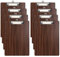 (8 Stück) Klemmbrett Holz A4,Schreibbrett Klemmbretter mit Metalklemme und Aufhängeose, Clipboard Schreibplatte für Büro,Restaurant,Schule