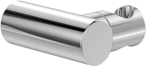 Villeroy & Boch Universal Showers Handbrausehalter, Duschkopfhalterung für Wandmontage, Brausehalter aus robustem Messing, kompatibel mit vielen Handbrausen, rund, Chrom