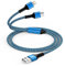 2 in 1 Multi Charger Cable, [1.2M] Multiple USB Cable with Type C/Lightning Port, Nylon Braided USB C Cables iPhone Charging Cable for iPhone 16 15 14 13 12 11,Samsung Galaxy S25 S24/S23/S22/A13/A54