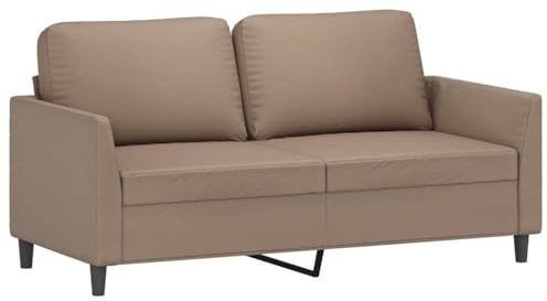 vidaXL 2-Sitzer-Sofa Cappuccino-Braun 140 cm Kunstleder
