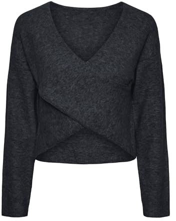 PIECES Pcnanu Ls Rev Drape Knit Bc