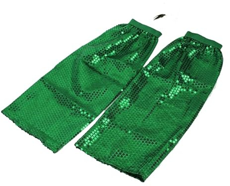 SYSUII 1 paire de chaussettes à paillettes - Chaussettes chauffe-jambes - Chaussettes pour la discothèque, le carnaval, les fêtes à thème - Costume pour femmes et filles
