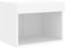vidaXL Table de Chevet Murale avec Lumières LED, Armoire de Lit Murale avec Rangement, Table de Nuit Suspendue Chambre à Coucher, Moderne, Blanc