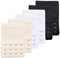 Women's Bra Extenders Bra Strap Extender Bra Extender Elastic Extensions Bra Strap Extender Set Bra Extenders 4 Hooks 3 Rows 6 Piece (White Black Skin Colour)