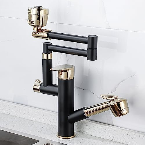 Grifo mezclador para fregadero de cocina, doble función, grifos para fregaderos de cocina, rotación de 360°, grifo de lavabo para fregadero de cocina, camper, lavandería, fregaderos de barra (C 19,5