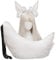 yanwuwa Tier Wolf Ohren Kopfschmuck Schwanz Set Plüsch Handgemachtes Kostüm Set für Halloween Weihnachten Cosplay Zubehör Faux Tail Set Stirnband Handgefertigt