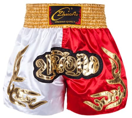 MSemis Pantaloncino da Boxe Bambino Ragazzo Pantaloncini da Combattimento MMA Kickboxing Pantaloni Corti di Arti Marziali Boxing Trunk Grappling Arti Marziali Shorts