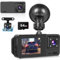 NHOPEEW Dashcam Auto Vorne Hinten 1080P + Weitwinkel Rückfahrkamera - Dashcam mit 2 Zoll Bildschirm G-Sensor/Schleifenaufzeichnung/Nachtsicht + 64G SD Karte