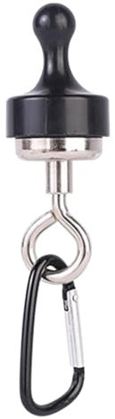 LearnLyrics Strong Magnetic Hooks, Magnetic Hooks Garage Hooks for Cabinet, Magnetic Key Ring Quick Release | Wall Mounted Organizer Holder for Toolbox, Grill,