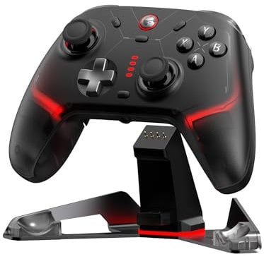 GameSir Cyclone 2 PC Controller Mag-Res TMR Sticks 1000Hz Report Rate Hall & Micro 2-in-1 Triggers RGB Lighting con Dock di ricarica per PC/Switch/iOS/Android (Nero)