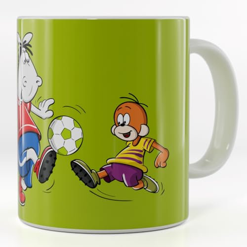 Äffle und Pferdle Medium Kaffeebecher Fußball 240 ml Keramik Zylinder