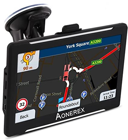 7 tums lastbil GPS navigator pekskärm med nyaste hela Europa karta Enkel installation