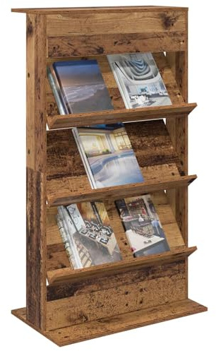 vidaXL Magazinregal Altholz 70 x 41 x 126 cm Holzwerkstoff