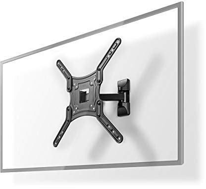 Nedis Vollbewegliche-TV-Wandhalterung - 23-55 - 30 kg - 67 mm - Kippbar - Drehbar - Stahl/Kunststoff - Schwarz