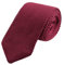 WANYING Herren 7cm Schmale Strickkrawatte Gestrickte Narrow Krawatte Retro Sporty Casual Büro Basic für Gentleman - Einfarbig Bordeaux Rot