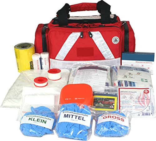 Erste Hilfe Tasche - Notfalltasche PKW, Freizeit und Veranstaltung aus Nylon mit Waterstop Reißverschluss
