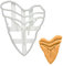 Megalodonzahn Ausstechform, 1 Teil, Bakerlogy