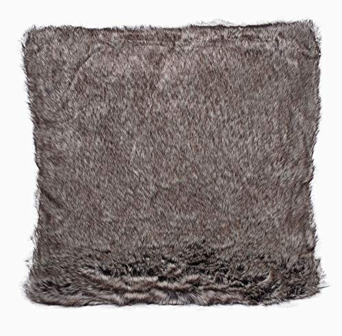 Fellkudde chinchilla nypel kudde inkl. fyllning dekorkudde pälskudde 45 x 45 pda018 Palazzo exklusiv