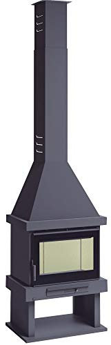 CHIMENEA DE LEÑA FM MODELO C-300 T (CRISTAL SERIGRAFIADO)