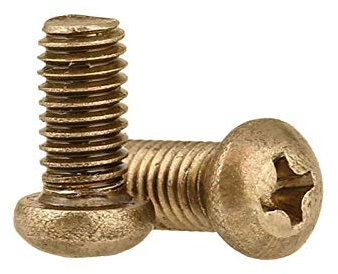 Brass Round Head Copper Screws 10 Cross screw Pan Head Copper Screws M4M5M6*8/10/12/16/20/25/30-M5*10