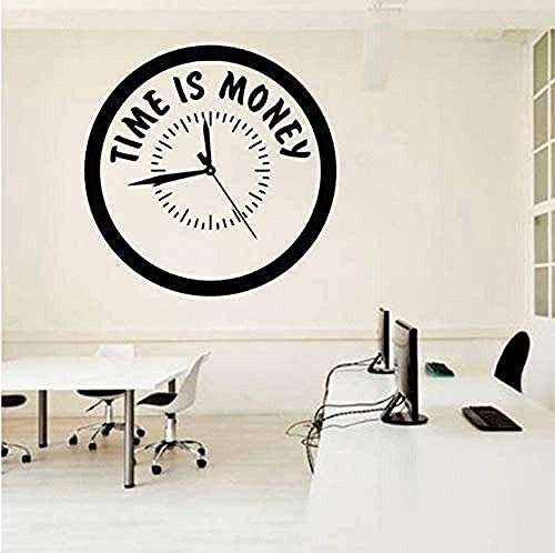 Wandaufkleber Kunst Aufkleber Vinyl Wandbild Büro Teamwork Zeit Ist Geld Schlafzimmer Nach Hause Inspirierend 57X57Cm