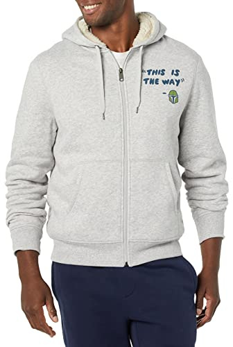 Amazon Essentials Homme Sweatshirts à Capuche avec Fermeture éclair intégrale et Doublure en Sherpa