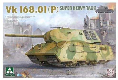 Takom 2158 TAK2158 VK168.01 (P) Super Heavy Tank Maßstab 1:35 - Modellbau