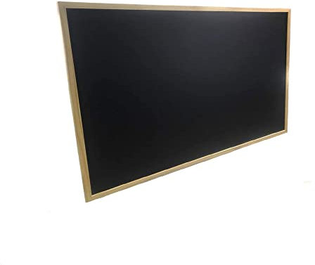 Vetrineinrete® Lavagna con cornice in legno scrivibile con gesso gessetti lavagnetta promemoria varie dimensioni (30X40)