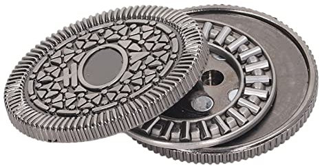 Haptic Coin Fidget Slider Stressabbau EDC Fidget Clicker Für Erwachsene Office Fidget Spielzeug (Silber)