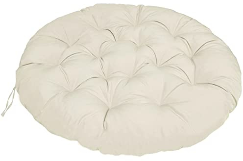 ZTGL Kissen für Hängesessel, Indoor & Outdoor Hängestuhl - Runde Sitzkissen 40-180cm - Kissen für Hängeschaukel Ersatzpolster für Rattan Papasansessel Wasserdicht,Gelb,90x90cm