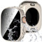 Diruite Hülle für Apple Watch Ultra/Ultra 2 49mm Schutzhülle Anti Spy,PC Ultradünne Wasserdicht Privatsphäre Hartglas Glas Kratzfest Rundum Displayschutz für iWatch Ultra/Ultra 2 49mm Case