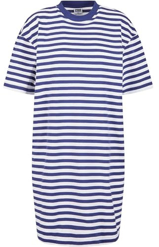 Urban Classics Damen T-Shirt-Kleid Ladies Oversized Striped Tee Dress, lässiges T-Shirt-Kleid für Frauen, erhältlich, Größen XS-5XL