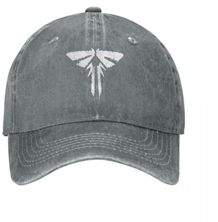 TeysHa Baseballkappe Snapback Sonnenhut Vintage Firefly Logo Graffiti Weiße Baseballkappe Unisex Distressed Denim Sonnenkappe TLOU Outdoor Golf Geschenk Caps Hut Männer Frauen