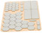 BUTIFULSIC 1 Blatt Anti-Schweiß-Aufkleber für die Rutschfestes, gummiertes Telefonband Golf-Griptape Computermaus Golfzubehör Mausgriff-Aufkleber -Griffband fassen Handyhülle Rechner