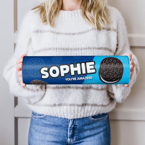 Oreo Geschenk mit Namen - Personalisierte Oreo Geschenke mit 6 Original-Packungen in der Mega-Rolle (38,2 CM x 10,4 CM) (1000, Gramm)