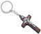 Lily Brown Porte-clés chrétien pour croix religieux pour clé, bijoux, pendentif, souvenir de voiture, cadeau pour femme, homme, colliers pour femmes personnalisés, noir