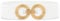 JasGood Damen Breiter Elastischer Taillengürtel Stretchy Gürtel für Kleider Hüftgürtel Goldener Schnalle Gürtel für Damen,Weiß,80cm