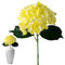 Yorajuy Hortensien Kunstblumen Länge 45cm, Künstliche Blume Hortensie, Kunstblumen Wie Echt Deko Seidenblumen, Getrocknete Hortensien, Kunstblumen Für Hochzeit Home Par Tisch Küche Büro Deko Gelb