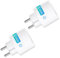 Prise Connectée WiFi 16A ANTELA, Mesure de Consommation Électrique, compatible avec Alexa/Google Home, Horaires et Minuterie, 2PCs