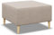 Mebligo - Puff Hocker BLANK, Fußhocker für Sessel, Couch Hocker, Sofa Hocker, Sitzhocker, Hocker Wohnzimmer, Bequemer Hocker als Auflage, Sitzpuff, Beine und Tisch - 71x71x40cm Beige