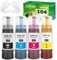 FANSHENG Ink Compatible with ink refill bottles for ET-2861 ET-2860 ET-1810 ET-4800 ET-2810 ET-2811 ET-2812 ET-2814 ET-2815 ET-2830 ET-2711 ET-4700 ET-2726 (4 Pack BK/C/M/Y)