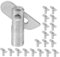 Uonlytech 20 Pz Accessori Per Impalcature Perni Per Impalcature Guardrail Perno Di Bloccaggio Ponteggio Perno Fisso Guardrail Perno Perno Di Bloccaggio Ponteggi Guardrail Perno Di